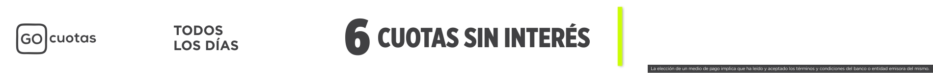 TODOS LOS DIAS GO CUOTAS