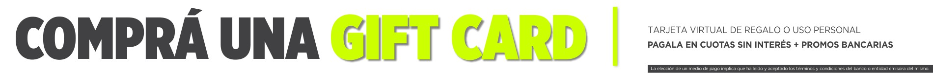 GIFT CARDS