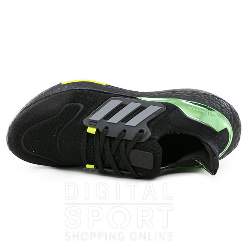 Zapatillas de running adidas UltraBoost 22 Negro Verde para hombre