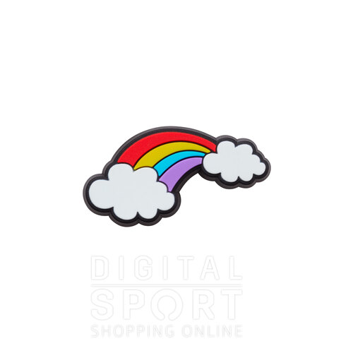 PIN JIBBITZ RAINBOW WITH CLOUDS