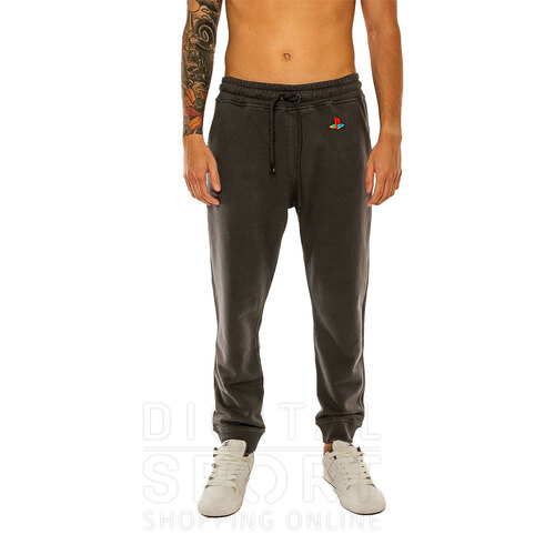 Pantalon De Jogging Playstation Garçon | Gris | Logo PS | 92% Coton | Taille Élastiquée | Officiel
