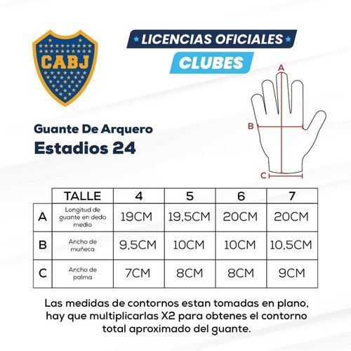 GUANTES ARQUERO BOCA JUNIORS ESTADIOS24