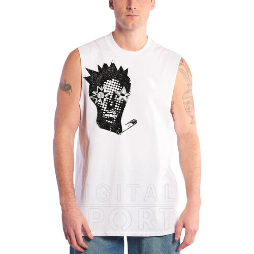 REMERA SIN MANGAS MUSCLE PRINT