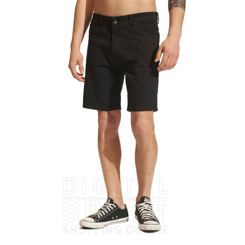 BERMUDA STRAIGHT SOLID BLACK