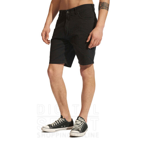 BERMUDA STRAIGHT SOLID BLACK