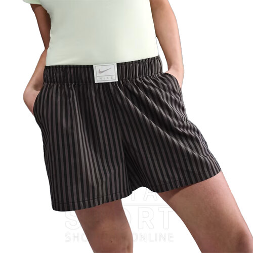 SHORT STRIPE POPPLIN