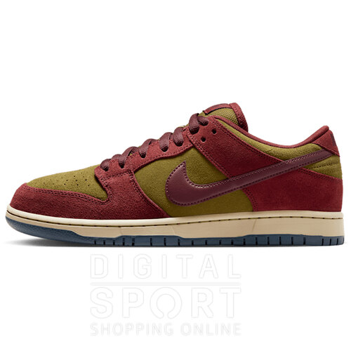 ZAPATILLAS NIKE SB DUNK LOW PRO DARK TEAM RED AND OLIVE FLAK