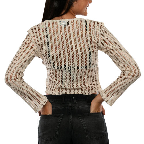 TOP I KISSED A PEARL LACE WRAP