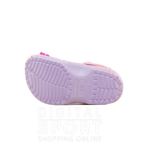 ZUECOS CLOGS HELLO KITTY LILA