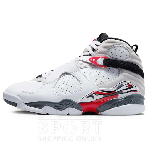 BOTAS AIR JORDAN 8 RETRO WHITE AND TRUE RED