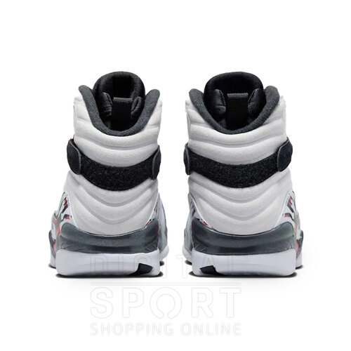 BOTAS AIR JORDAN 8 RETRO WHITE AND TRUE RED