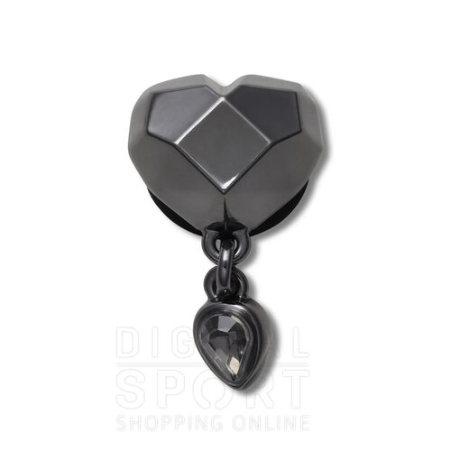 JIBBITZ PUNK GUNMETAL HEART