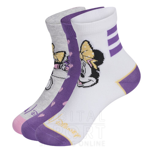 PACK X 3 MEDIAS DISNEY MINNIE MOUSE