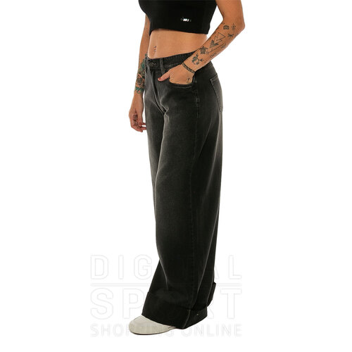 PANTALON JEAN MID WIDE ROLL UP