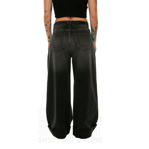 PANTALON JEAN MID WIDE ROLL UP