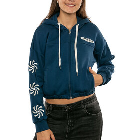 BUZO CANGURO FLOWER ZIP