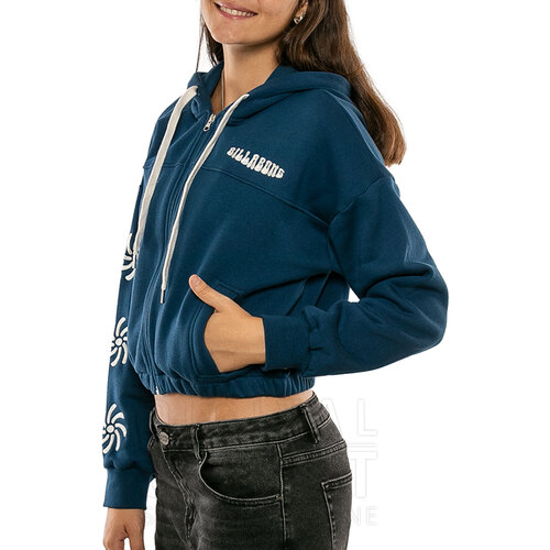 BUZO CANGURO FLOWER ZIP