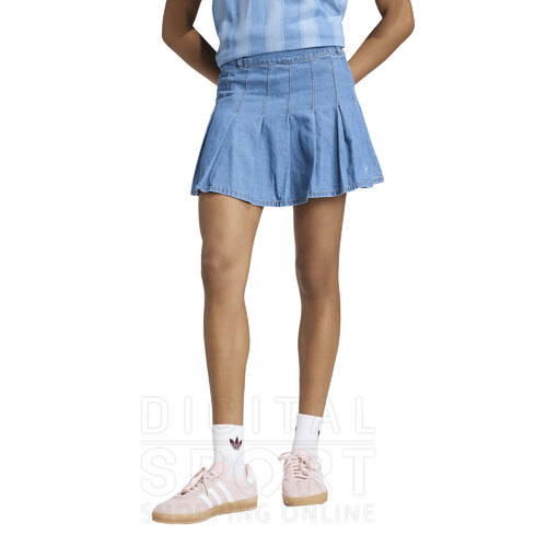 POLLERA PLISADA DENIM