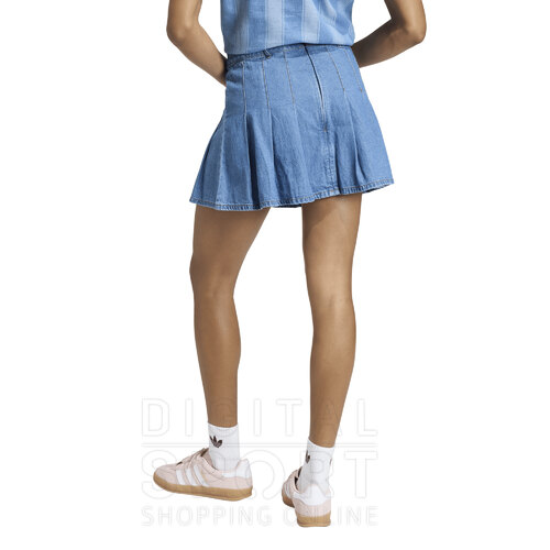 POLLERA PLISADA DENIM