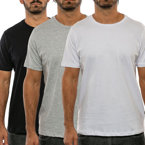PACK X 3 REMERAS LISAS