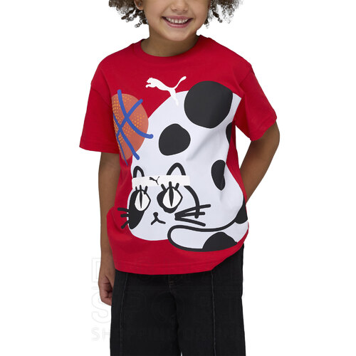 REMERA SPORTY CAT RELAXED GRAPHIC KIDS