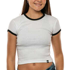 REMERA CROP COMBINADA