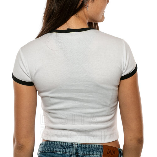 REMERA CROP COMBINADA