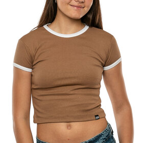 REMERA CROP COMBINADA