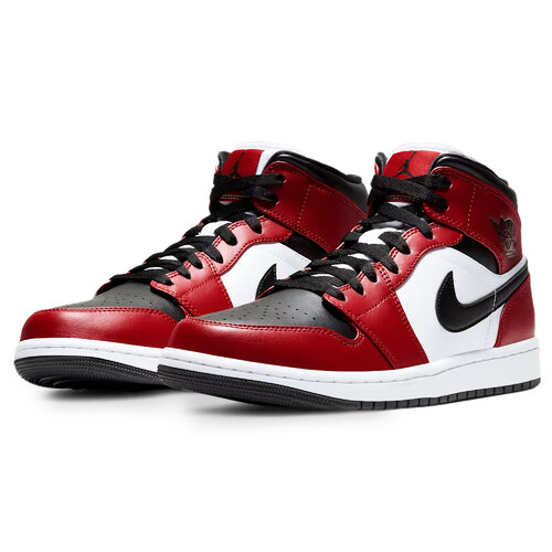 BOTAS AIR JORDAN 1 MID CHICAGO BLACK TOE