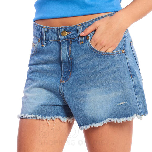 SHORT JEAN MID FRAYED