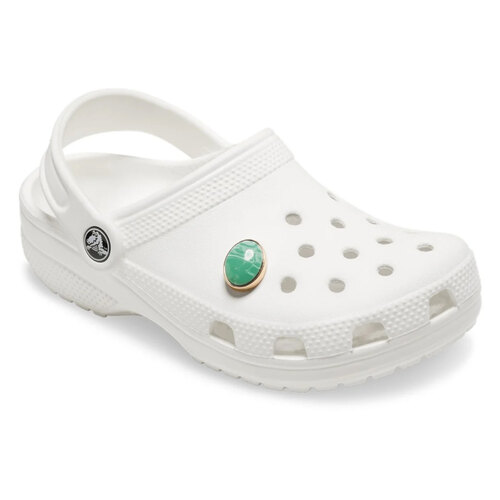 PIN JIBBITZ GREEN OVAL