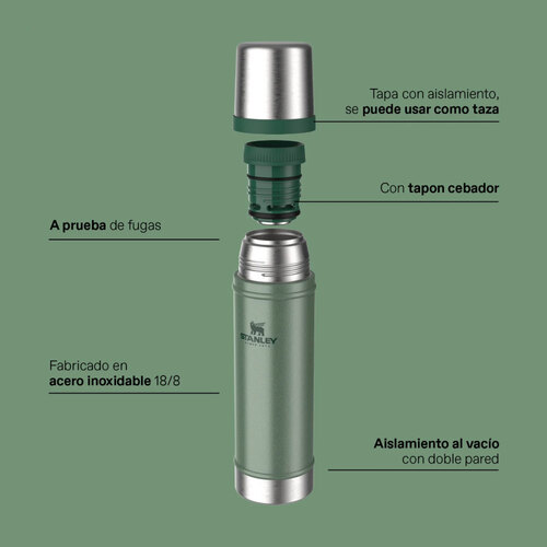 TERMO CLASICO 591ML VERDE