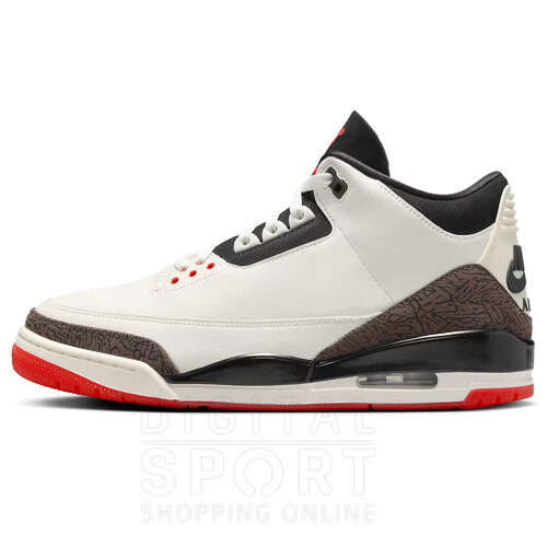 BOTAS AIR JORDAN 3 RETRO OG SAIL AND UNIVERSITY RED