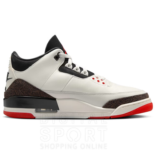 BOTAS AIR JORDAN 3 RETRO OG SAIL AND UNIVERSITY RED